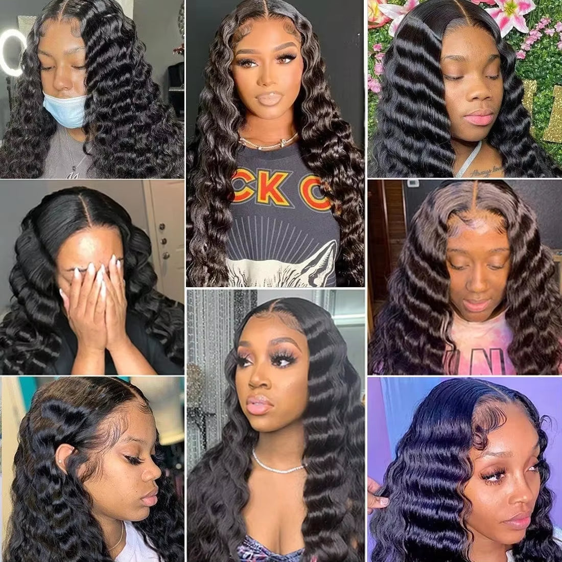 Get Gorgeous Loose Deep Wave Hair! Brazilian Human Hair Extensions - Perfect Bundles for Stunning Styles! 🌊✨ #HairGoals #HairExtensions