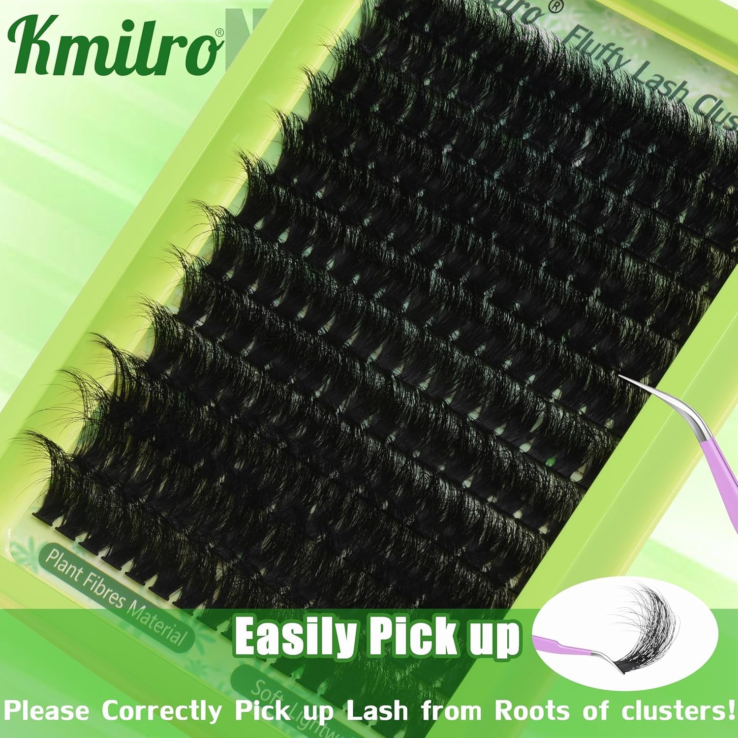 Thick Lash Clusters 14-24Mm Long 240D Fluffy Cluster Eyelash Extensions Waterproof D Curl Volume Eyelash Clusters 192Pcs Individual Lashes Soft Wispy False Eyelashes DIY Lash Extension, by