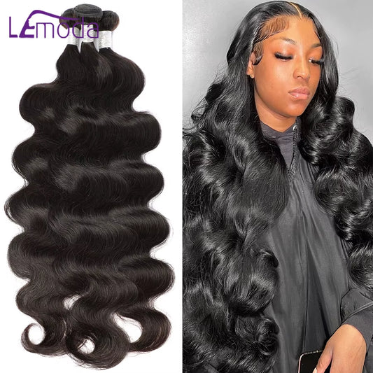 10-30 32 Inches Body Wave Bundles Human Hair 1/3/4 Bundles Deal Hair Extensions for Women  Hair Weaving Raw Hair